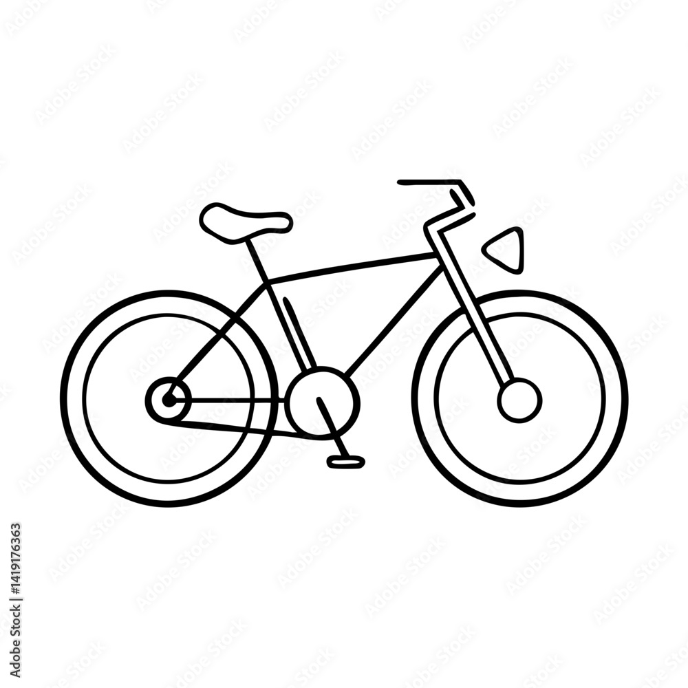 bicycle icon, bicycle line art - simple line art of bicycle, perfect for bicycle logos and icons bicycle icon, bicycle line art - simple line art of bicycle, perfect for bicycle logos and icons