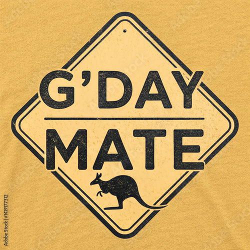 G'day Mate T-Shirt Design – Aussie Slang Typography Graphic