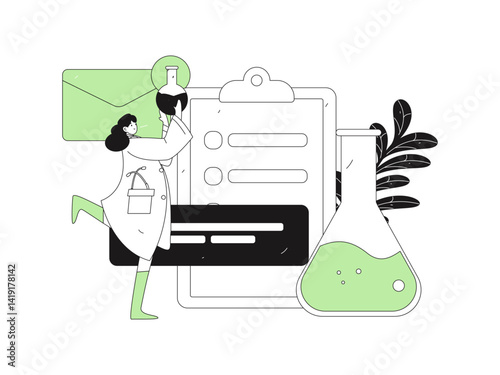 Medical characters fighting the epidemic flat vector concept operation hand drawn illustration
