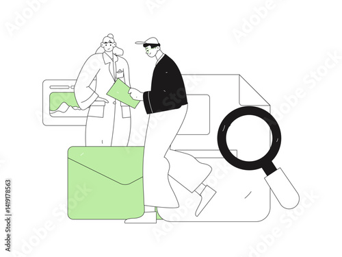 Medical characters fighting the epidemic flat vector concept operation hand drawn illustration

