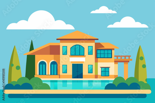 vector illustration of a house