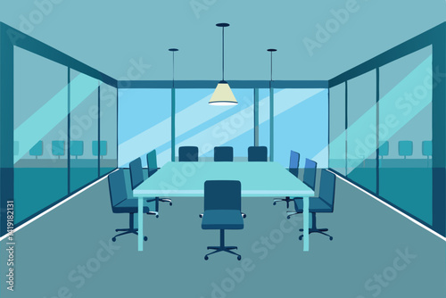 interior of a modern office room