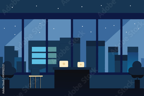 night city in the night