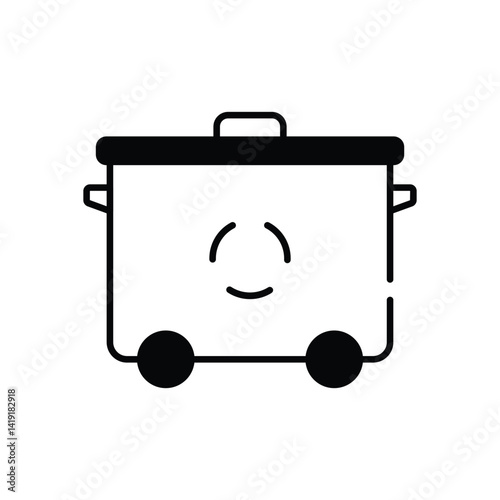 Wheelie Bin Vector icon