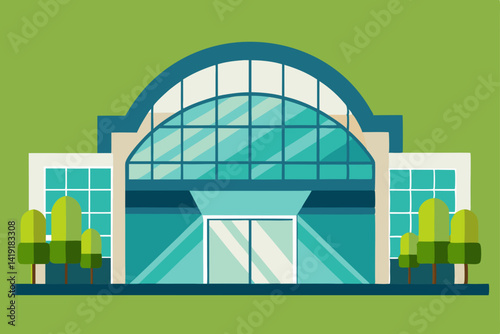 modern office building with windows