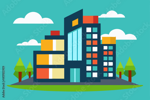 vector illustration of city