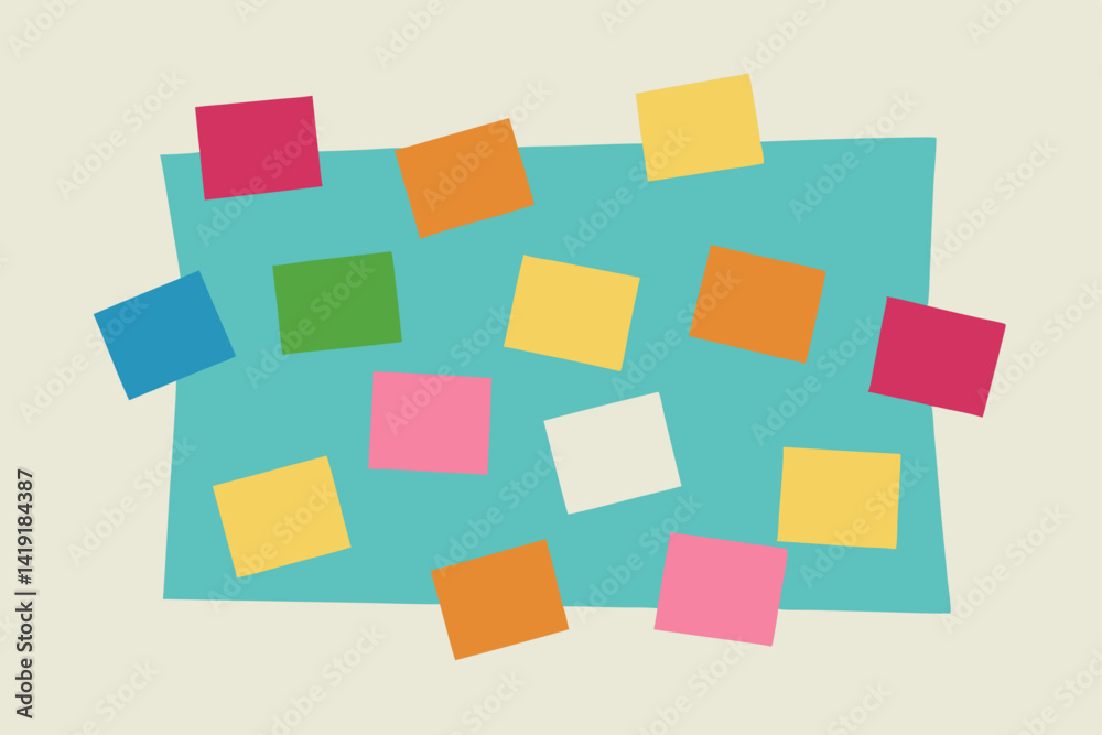 colorful sticky notes on white background colorful sticky notes on white background