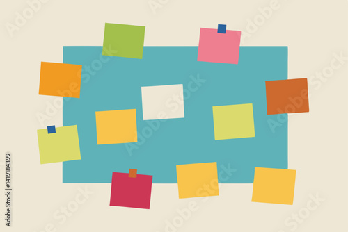 colorful sticky notes on wall