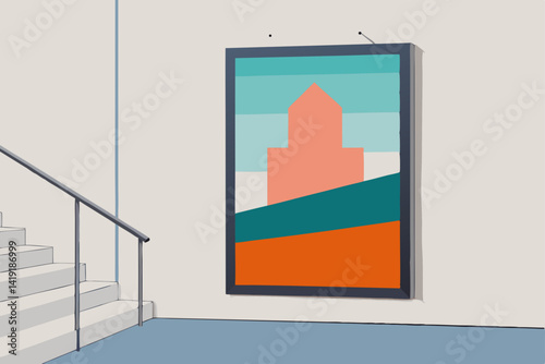 orange wall with window