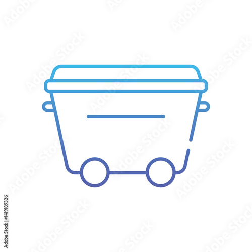 Wheelie Bin Vector icon