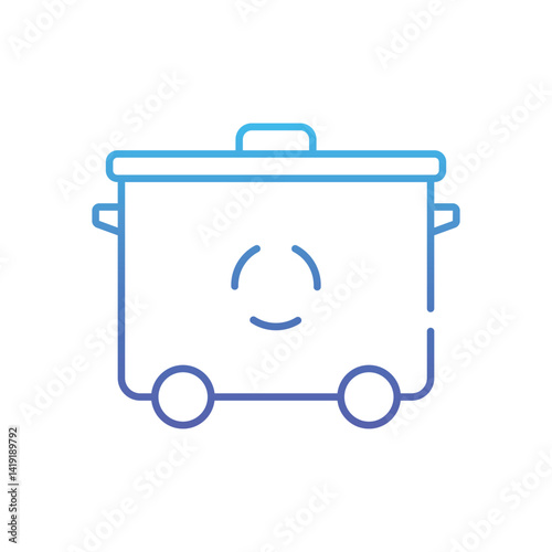 Wheelie Bin Vector icon