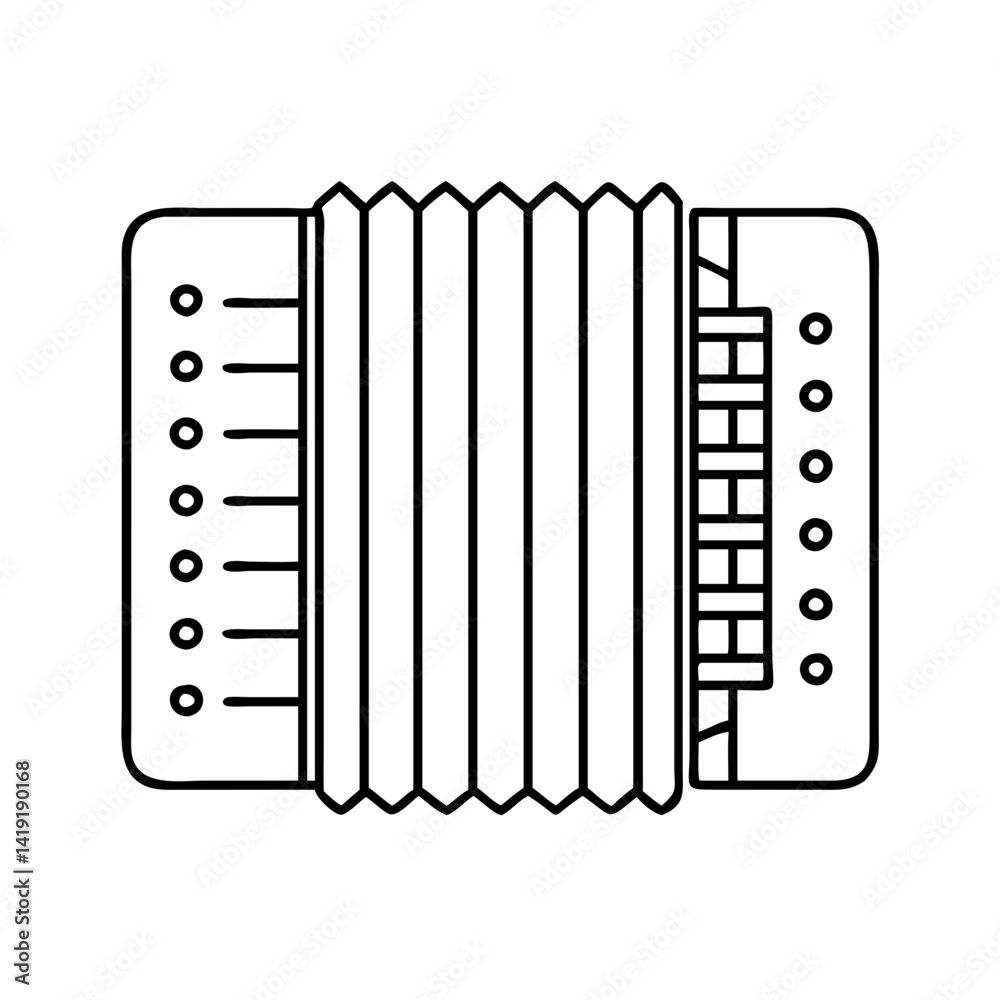 accordion icon, accordion line art - simple line art of accordion, perfect for accordion logos and icons accordion icon, accordion line art - simple line art of accordion, perfect for accordion logos and icons