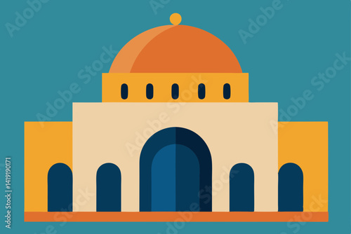 taj mahal vector illustration