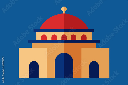 taj mahal vector illustration