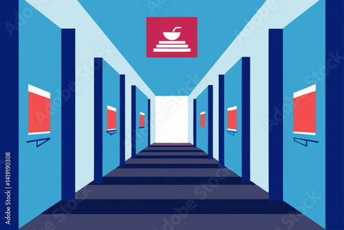3d render of a modern building blocks