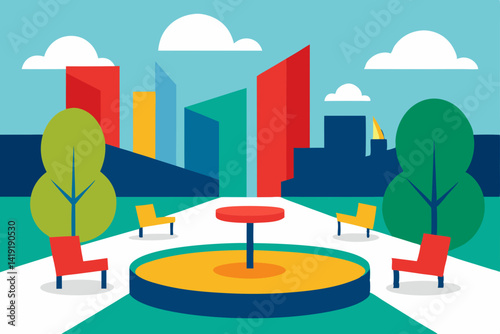 modern city in the city