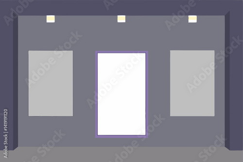 empty frames on wall