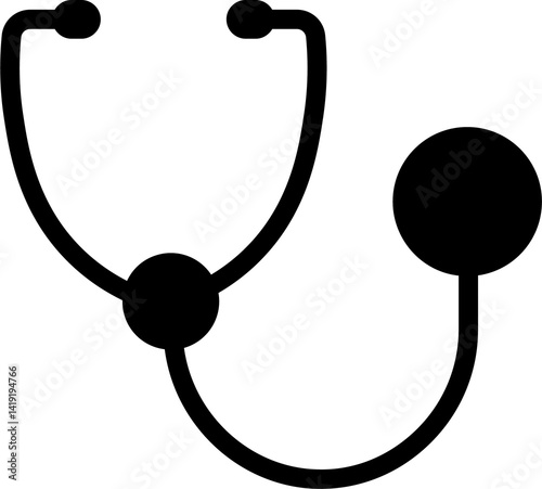 Stethoscope on a transparent background