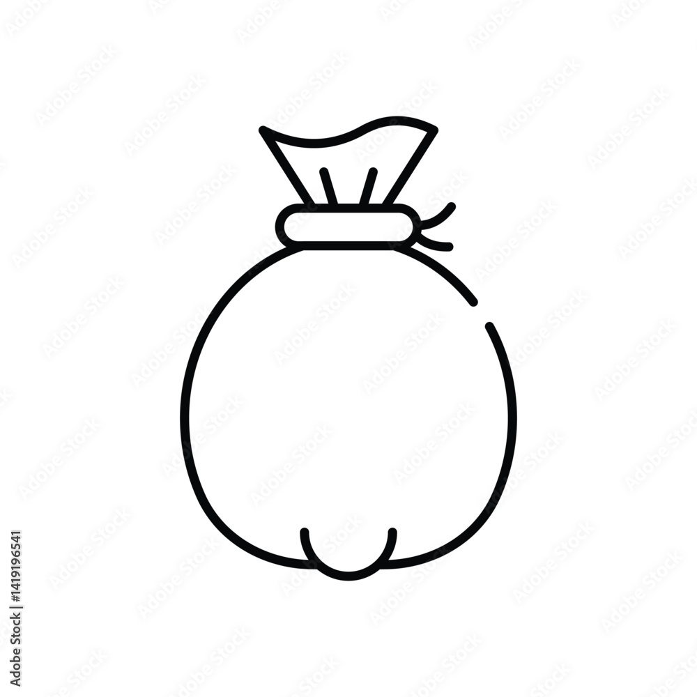 Garbage Bag Vector icon Garbage Bag Vector icon