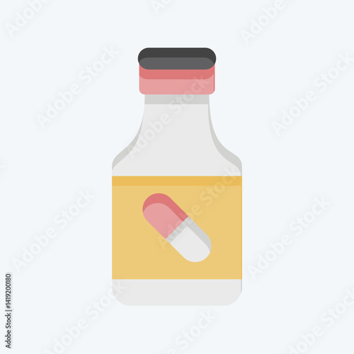 Icon Drugs. related to Bioengineering symbol. flat style