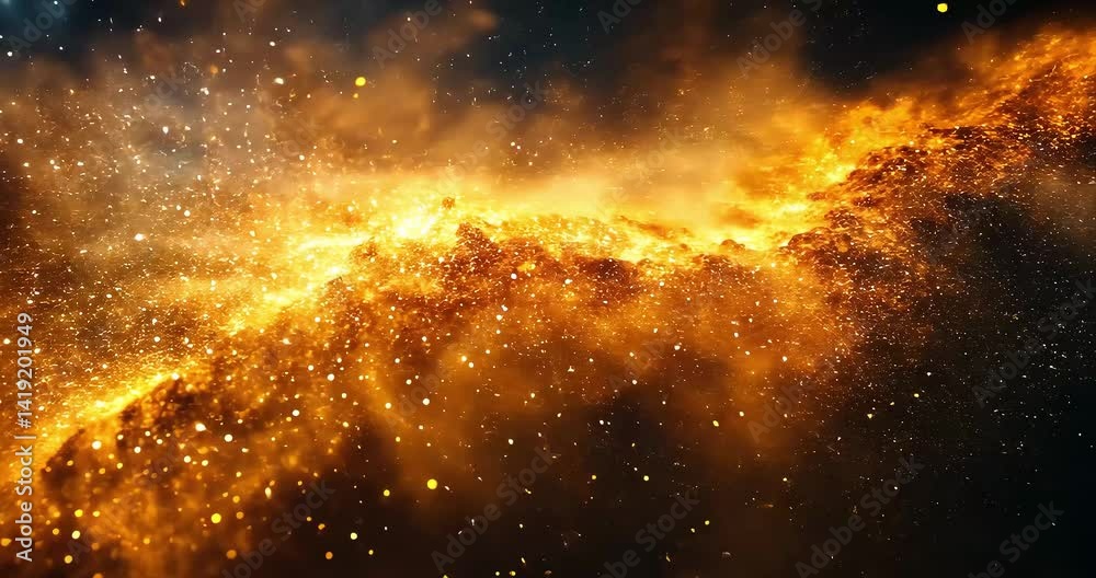 Abstract nebula colorful space background