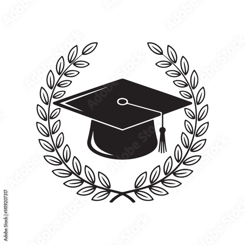 Complete Graduation Silhouette Design Collection with Handmade Frames and Celebration Icons
