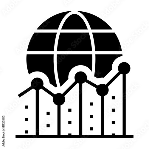 Global Growth Chart Icon
