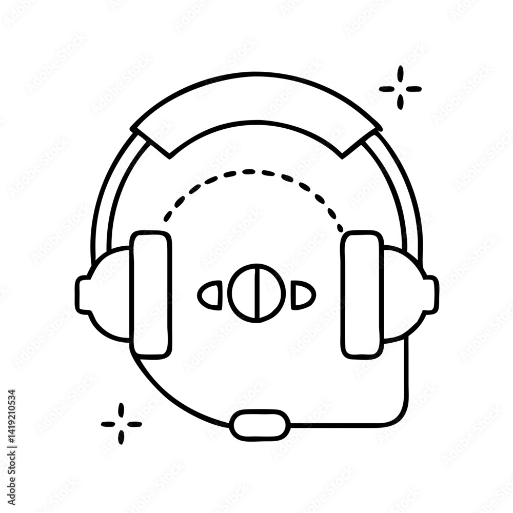 ground control headset icon, ground control headset line art - simple line art of ground control headset, perfect for ground control headset logos and icons ground control headset icon, ground control headset line art - simple line art of ground control headset, perfect for ground control headset logos and icons