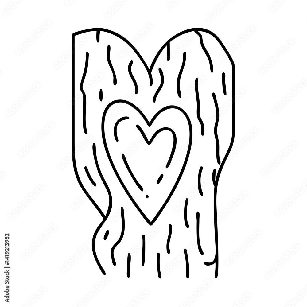 heart carved in tree bark icon, heart carved in tree bark line art - simple line art of heart carved in tree bark, perfect for heart carved in tree bark logos and icons heart carved in tree bark icon, heart carved in tree bark line art - simple line art of heart carved in tree bark, perfect for heart carved in tree bark logos and icons