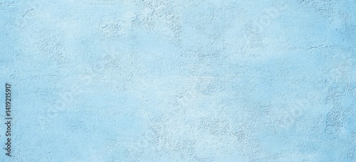 Blue Plaster Wall Texture, Background with a Relief Structure and Grainy Surface