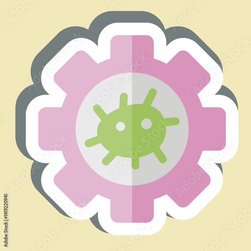 Sticker Bioengineering. related to Bioengineering symbol