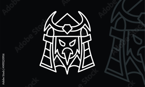 Eagle warrior logo design suitable to your brand, gaming logo, japan, samurai, esports, mascot, and more