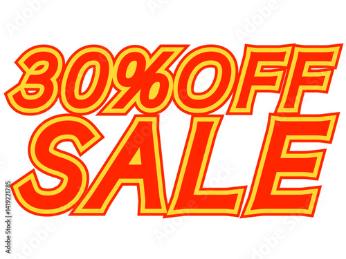 「30%OFFセール」文字
