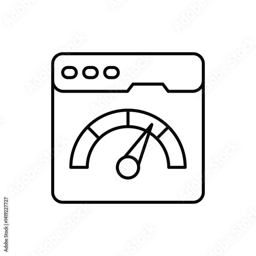 Speed Browsing  Vector icon