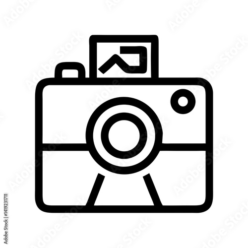 Camera Icon Representing Fashion Photography and Professional Imaging