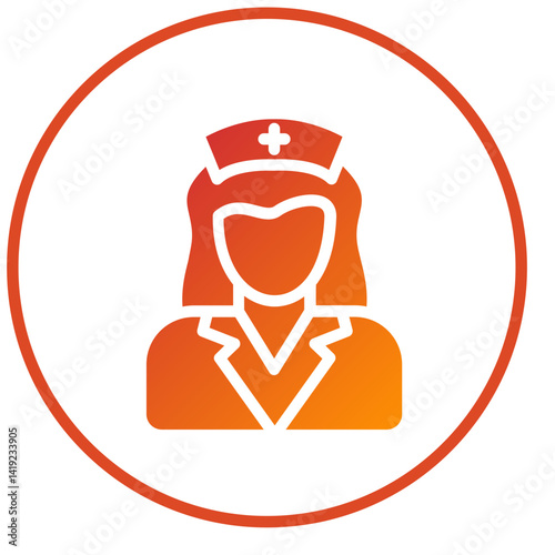 Vector Design Nurse Icon Style