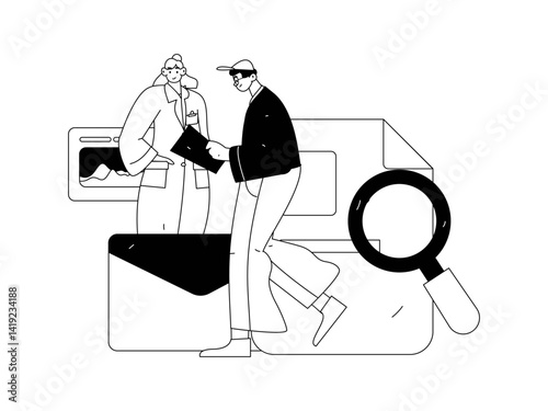Medical characters fighting the epidemic flat vector concept operation hand drawn illustration
