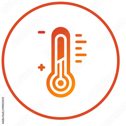 Vector Design Thermometer Icon Style