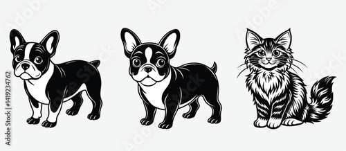 vector illustration of a DOG
