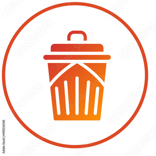 Vector Design Trash Can Icon Style