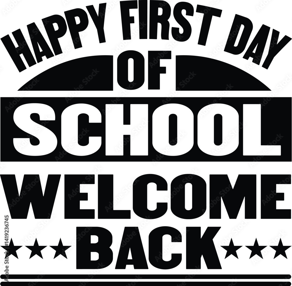 Obraz premium back to school svg