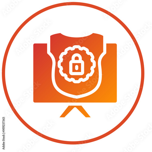 Vector Design Security Control Icon Style