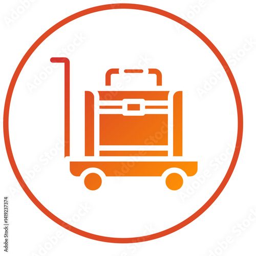 Vector Design Airport Cart Icon Style