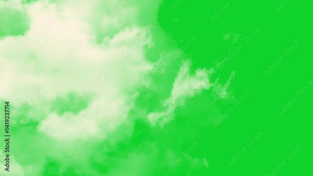 cloud moving on green screen, Cloud Green Screen stock video. Chroma ...