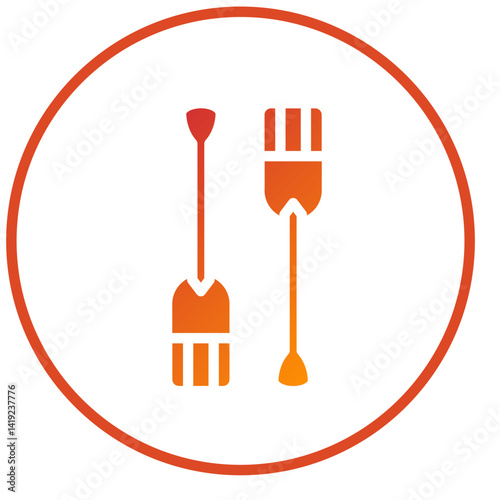 Vector Design Paddles Icon Style