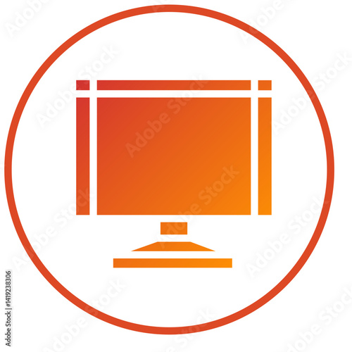 Vector Design Monitor Icon Style
