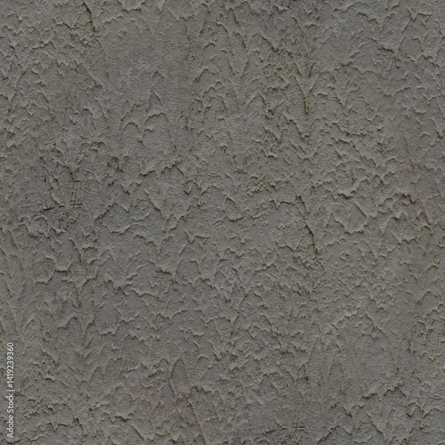 An old, gray cement wall. Grey, stone background. Concrete texture. Seamless image.
