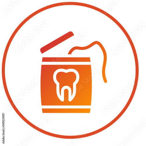 Dental Floss Icon Style