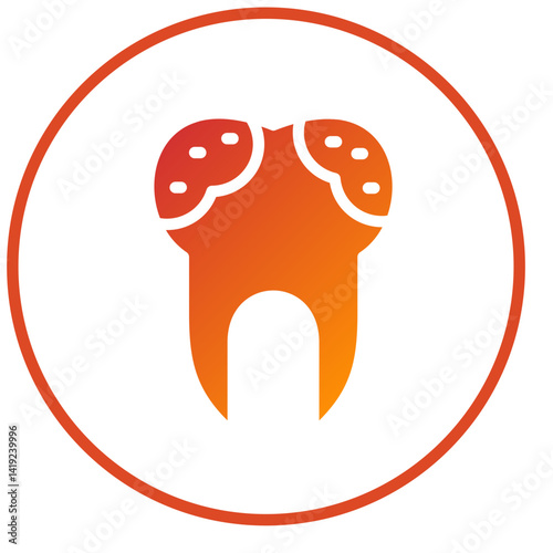 Tooth Decayed Icon Style