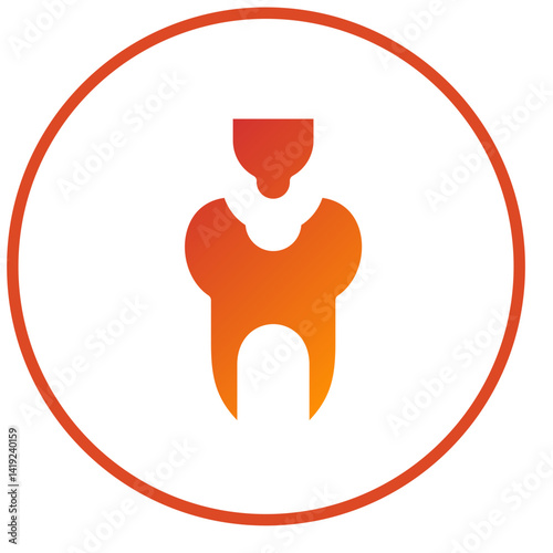 Dental Filling Icon Style